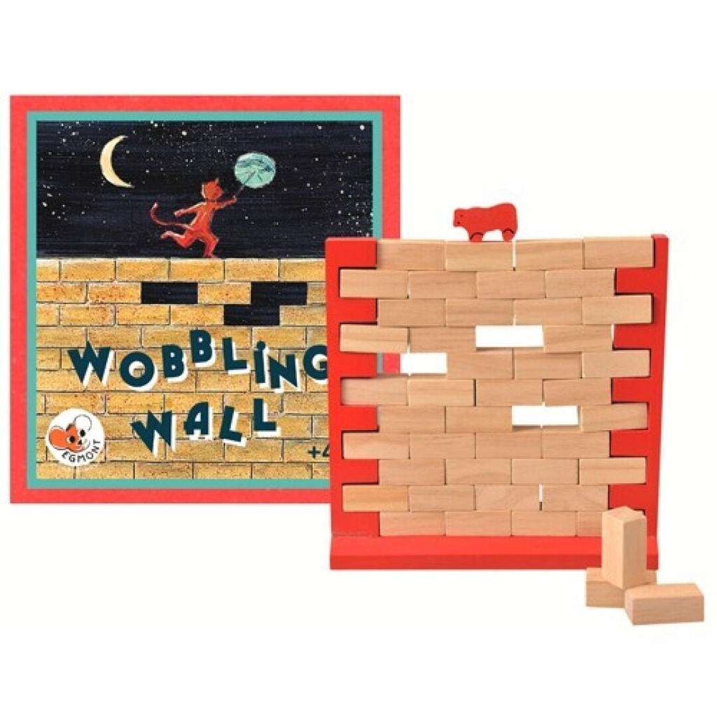 Muro Tambaleante de madera: juego de habilidad y equilibrio por turnos (6+)