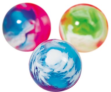Pelotas saltarinas, de colores