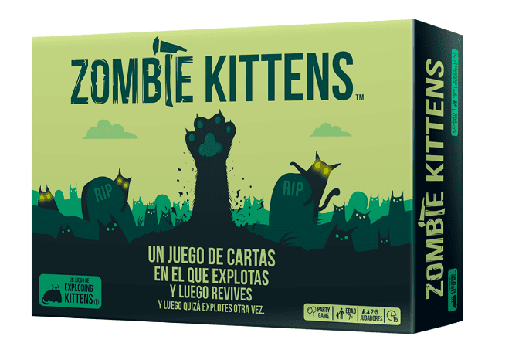 Zombie Kittens: juego de cartas de humor y supervivencia gatuna (8+)