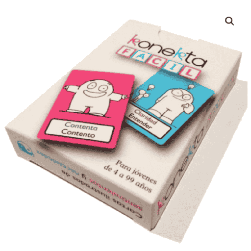 Konekta Fácil – Versió Simplificada del Programa d'Emocions per a Primer Cicle | Des de 4 Anys, Cartes amb Il·lustracions Emotives | Ús en Infantil, Ludoteques i Aules de Suport