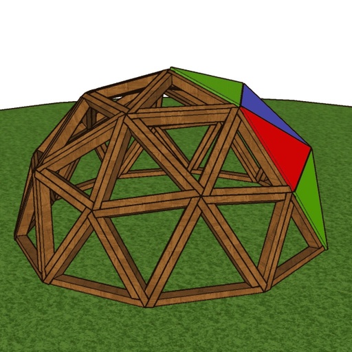 Estructura Domo F2 1/2 2,5 m: mini domo interior para juego libre (3+)