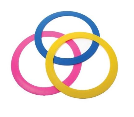 [64091200] Aros de malabares Amaya (3 ud.): set profesional para iniciación y animación (6+)