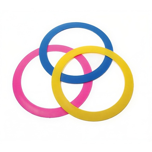 [64091200] Aros de malabares Amaya (3 ud.): set profesional para iniciación y animación (6+)