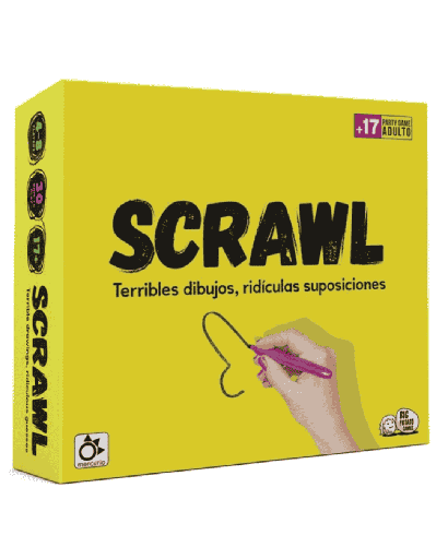 SCRAWL – SCRAWL – Joc de Dibuixar per a Adults | 240 Reptes Esbojarrats | Riu, Dibuixa i Deforma Històries Boges | Party Game per a Festes i Reunions | Majors de 17 Anys