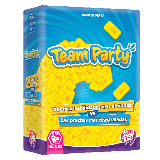 Team Party: juego de pruebas locas para grupos grandes hasta 18 (7+)