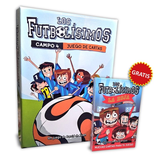 Los Futbolísimos Campo 4 + Expansión La Roja: joc de cartes per a xiquets (7+)