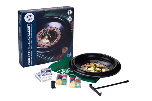 [320403] Set de casino Engelhart 30 cm: ruleta i blackjack per a esdeveniments (12+)