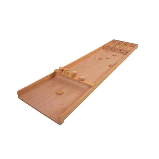 [340650] Mini tejo 122 cm: shuffleboard infantil de fusta per a punteria (6+)