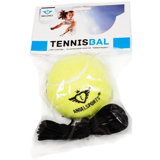 [755005] Pilota de tenis amb goma elàstica negra per a coordinació i psicomotricitat