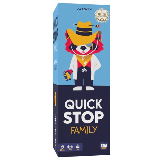 Quick Stop Family: juego de reflejos y atención para familias y grupos (6+)