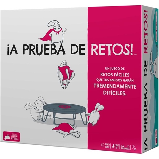 ¡A prueba de retos! Exploding Kittens: juego de cartas de retos extremos (8+)