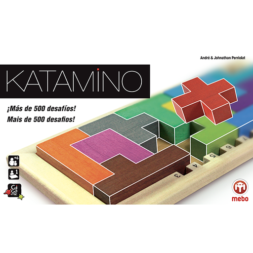 [R0160] Katamino: puzzle evolutivo de pentominós en madera con 500 retos (6+)