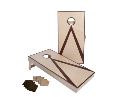 [340205] Cornhole doble 120x60 de fusta amb 2 taulers i 8 bosses