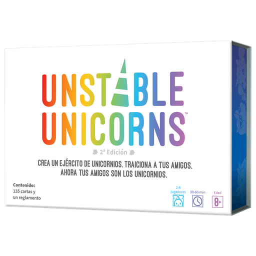[TEEUU01ES] Unstable Unicorns: joc de cartes estratègic d’unicorns i caos (8+)