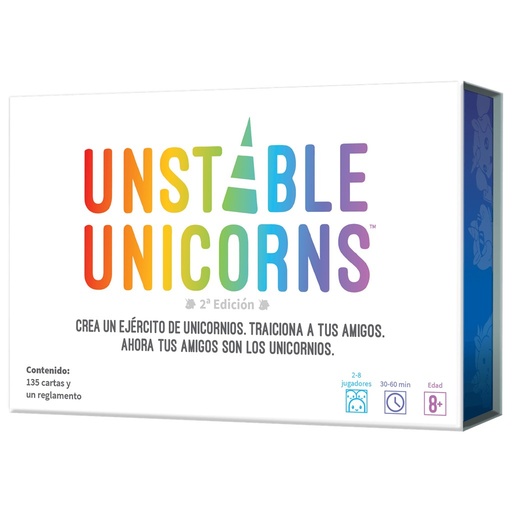 [TEEUU01ES] Unstable Unicorns: juego de cartas estratégico de unicornios y caos (8+)