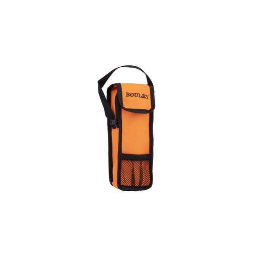 [010131-OR] Bolsa de petanca naranja para 3 bolas con cremallera