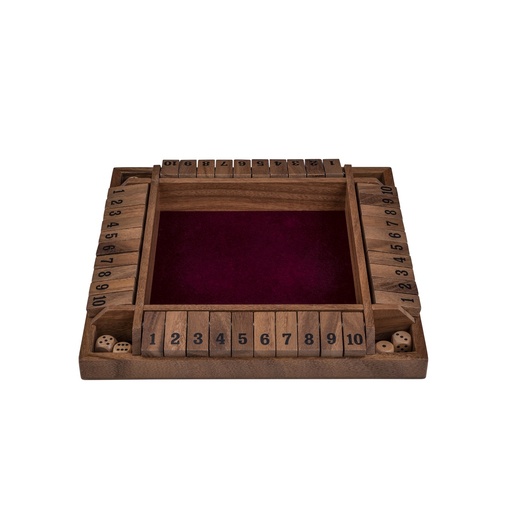 [300406] Shut the Box 4 jugadores noguera 29 cm: joc de daus clàssic de fusta