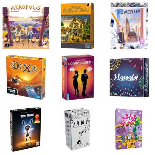 [LOTE-J2] Lote Centros juveniles Estrategia con poso: diez juegos de mesa de nivel medio para grupo estable (8+)