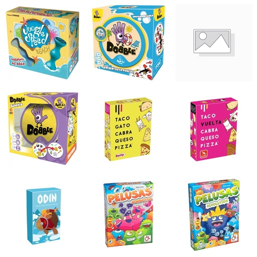 [LOTE-G4] Lote Campamentos y colonias Caja de mochila: quince juegos de cartas resistentes y de reglas cortas (6+)