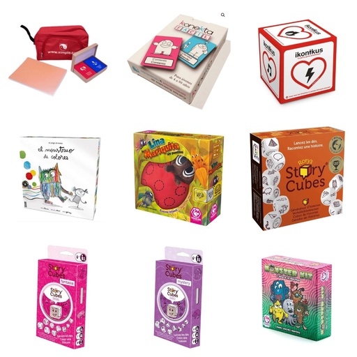 [LOTE-T1] Lote Juegos terapéuticos Emociones y expresión: doce juegos para el trabajo emocional guiado (3+)