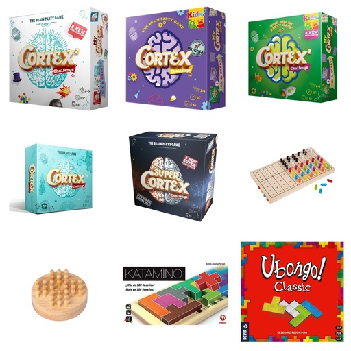 [LOTE-T2] Lote Juegos terapéuticos Estimulación cognitiva y atención: doce juegos de memoria, lógica y cálculo (3+)