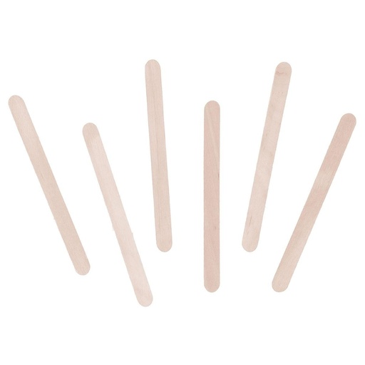 [99501] Palos de polo de madera natural: 150 unidades de 114 × 10 × 2 mm