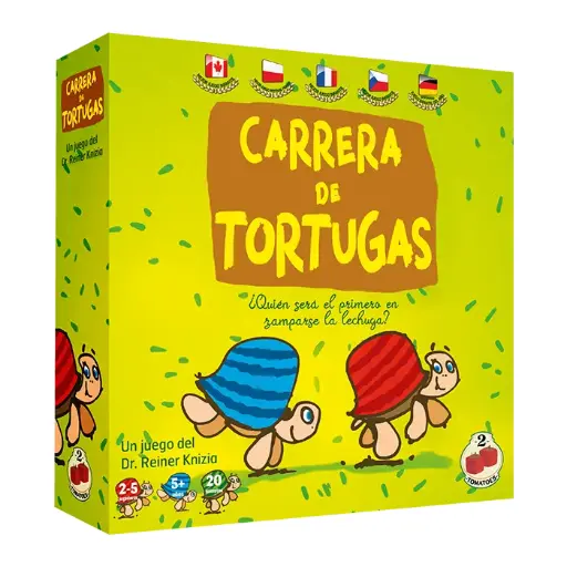 Carrera de tortugas – Juego de Carreras Estratégicas por Turnos | +5 Años, 2–5 Jugadores | Fomenta el Pensamiento Lógico y la Anticipación Táctica en Talleres de Juego de Reglas Simples