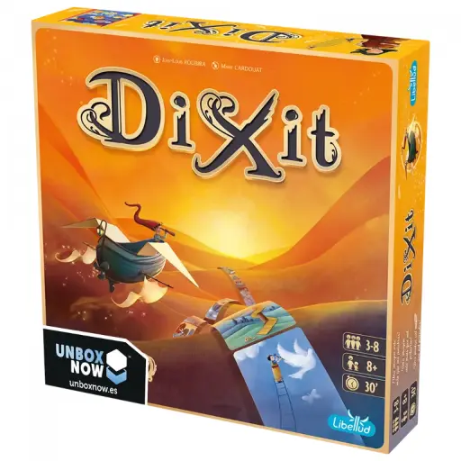 Dixit – Juego de Imaginación y Comunicación Visual con Cartas Ilustradas | Desde 8 Años, 3–6 Jugadores | Ideal para Talleres Creativos, Espacios de Narrativa y Actividades de Interpretación