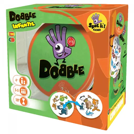 Dobble Kids – Versión Infantil del Clásico de Observación Rápida con Animales | Desde 4 Años, 2–5 Jugadores | Recomendado para Espacios Sensoriales y Dinámicas de Atención Temprana