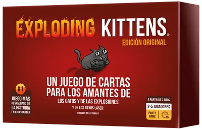 Exploding Kittens – Joc de Cartes d'Estratègia i Humor per a Adolescents | Des de 7 Anys, 2–5 Jugadors | Ideal per a Dinàmiques Ràpides en Espais Juvenils i Animació de Grups