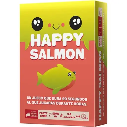 Happy Salmon – Juego de Reacción Corporal y Socialización Rápida para Grupos | Desde 6 Años, 3–8 Jugadores | Ideal para Dinámicas de Cohesión, Activación y Risas Inmediatas